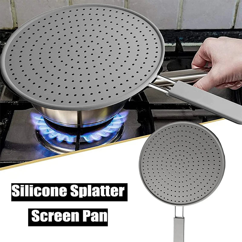 Premium Silicone Splatter Screen for Frying Pan - Heat-Resistant Cooking Guard 2