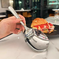 Premium Stainless Steel Large Serving Spoon with Drain Holes 7
