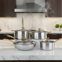Premium Titanium Cookware Set - Non-Stick Pots and Pans Set for Versatile Cooking 0