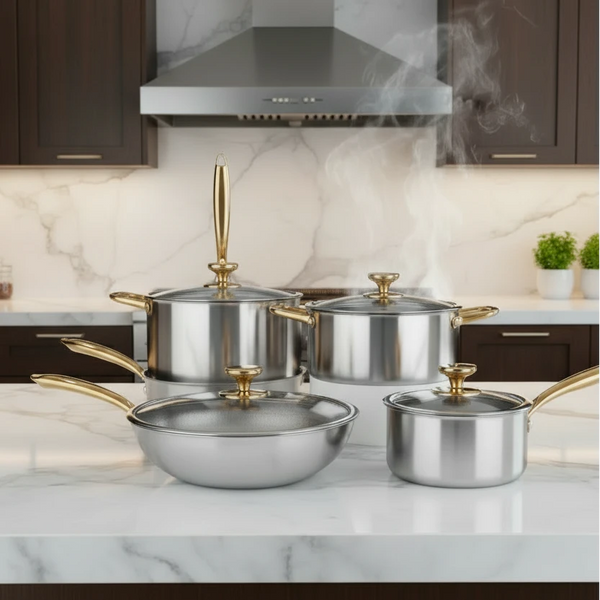 SEARLIVA – Ensemble casserole et poêle pour usage polyvalent en cuisine