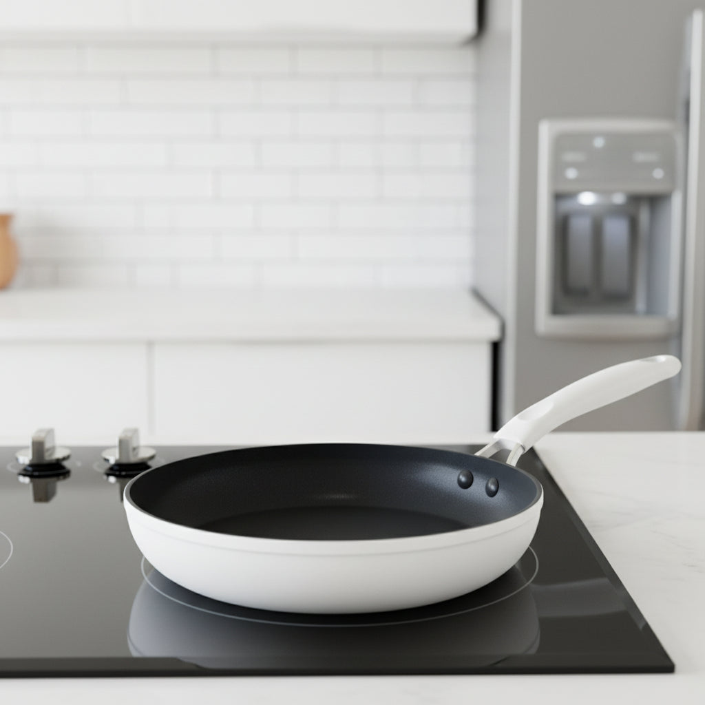 Premium Titanium Crystal Ceramic Frying Pan - Best Non-Stick Cookware for Gas and Induction 3