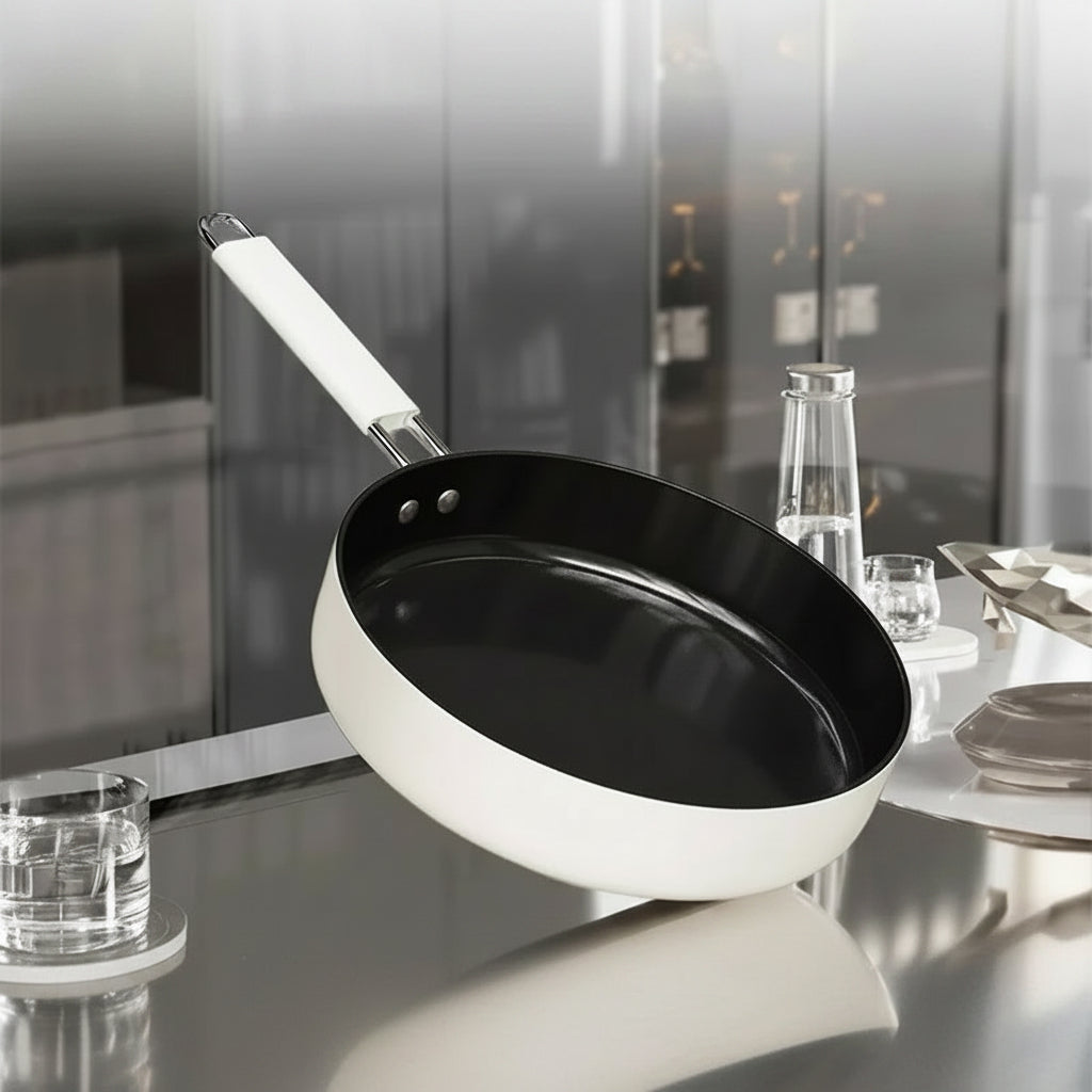 Premium Titanium Crystal Ceramic Frying Pan - Best Non-Stick Cookware for Gas and Induction 5