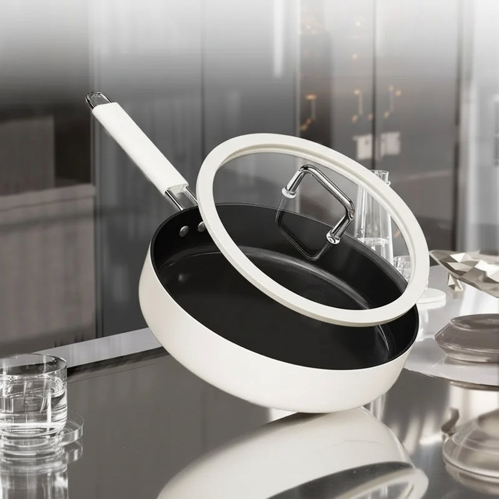 Premium Titanium Crystal Ceramic Frying Pan - Best Non-Stick Cookware for Gas and Induction 6