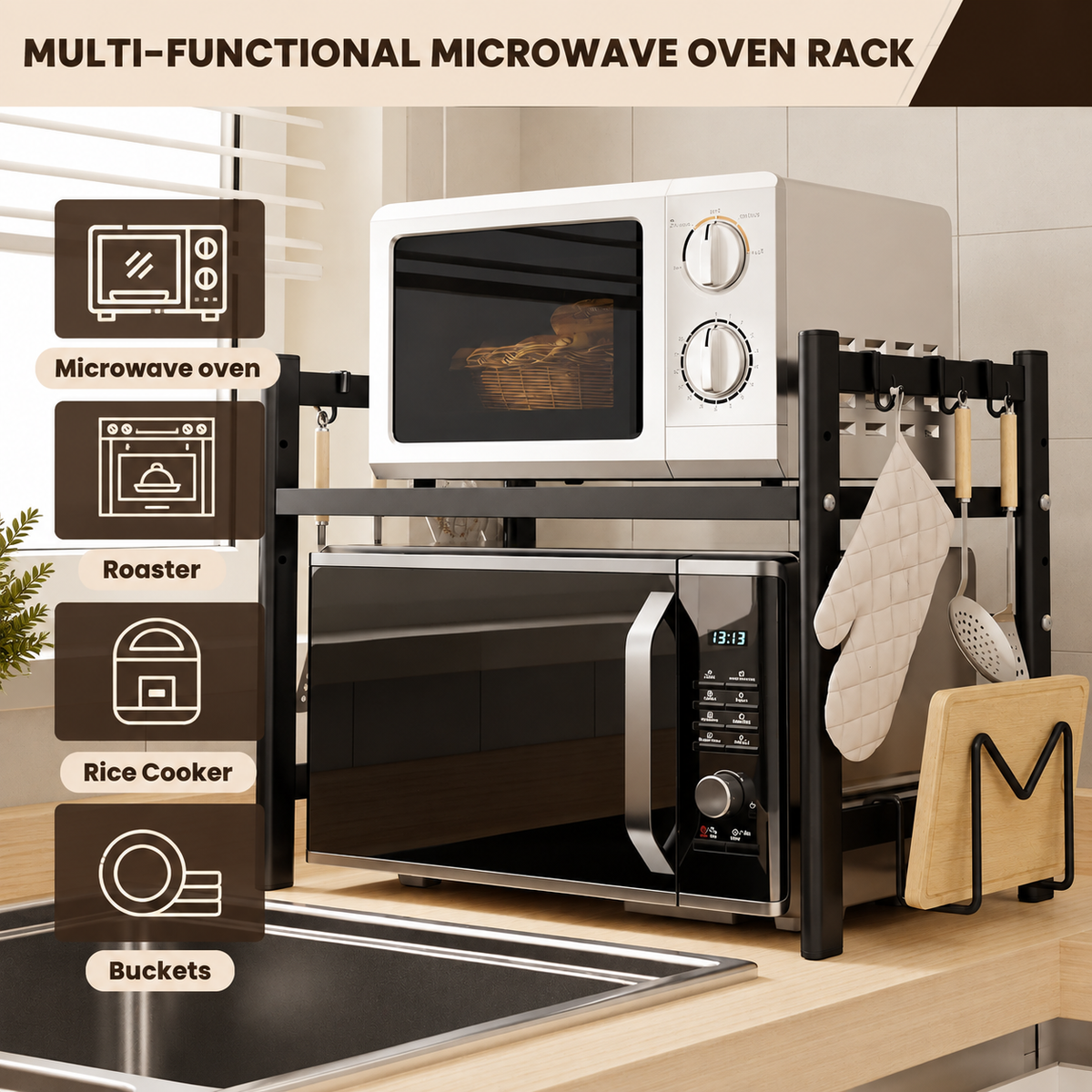 LEVORIXA – Contemporary Storage Shelf for Efficient Space Management