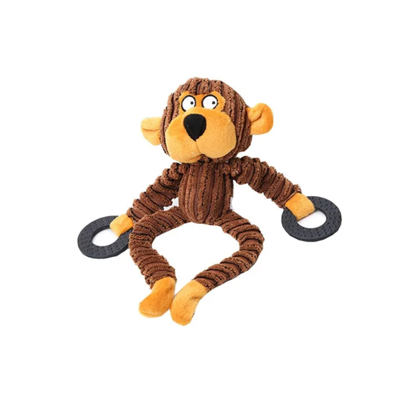 RobustPlush - Durable Plush Dog Toy with Squeaker for Aggressive Chewers 10