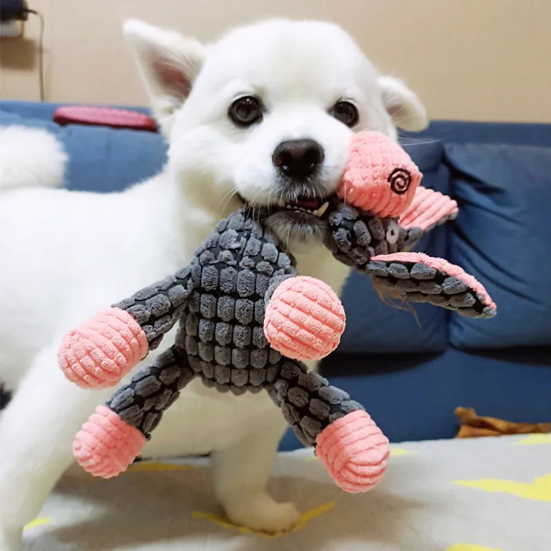 RobustPlush - Durable Plush Dog Toy with Squeaker for Aggressive Chewers 3