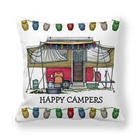CAMPERLIVA – Owl Camping Cushion Cover for Cozy Outdoor Decor