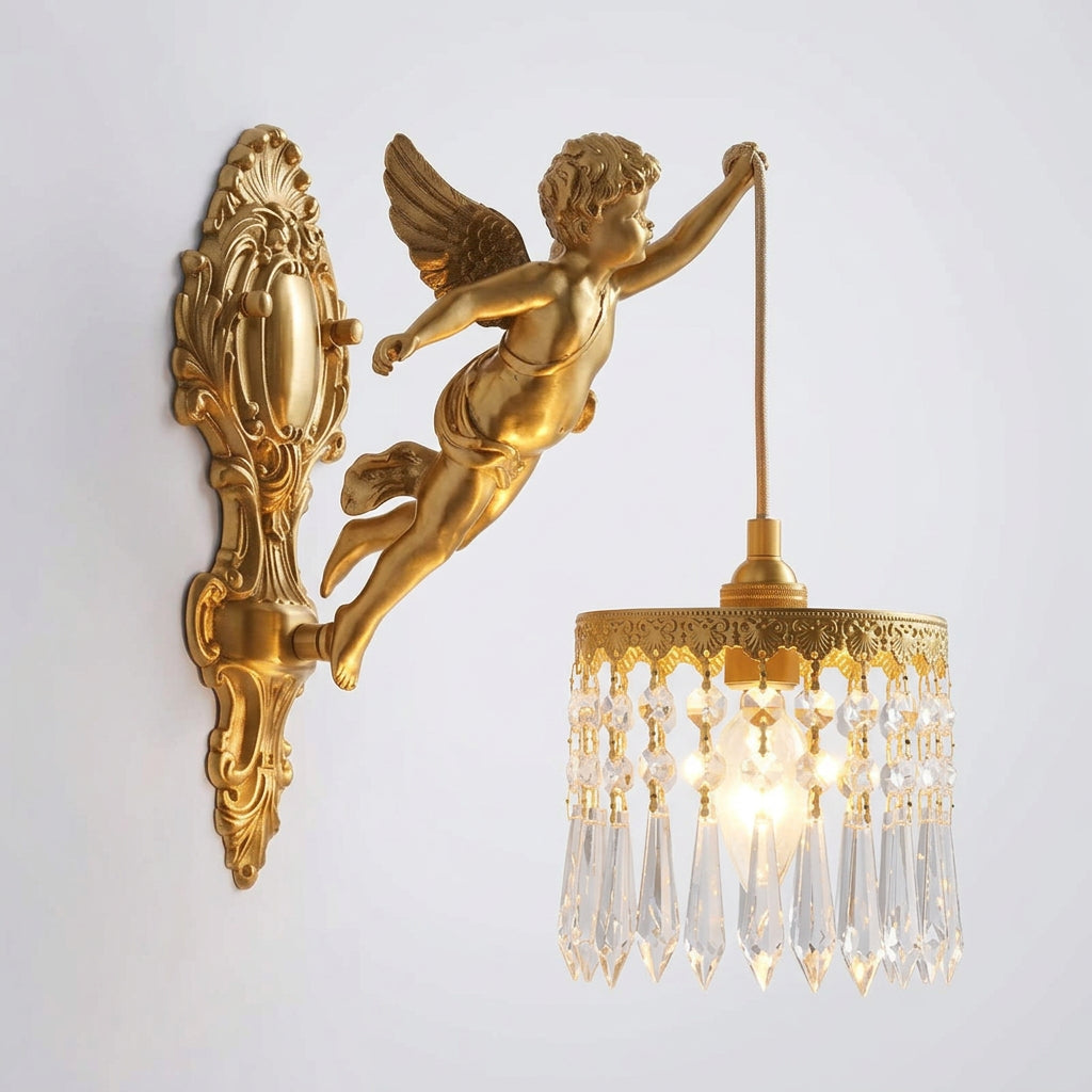 LUMICHERIX – Decorative Angel Wall Light for Timeless Home Elegance