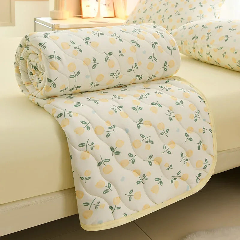 FLORABREEZE – Couverture estivale florale douce et respirante pour le confort