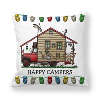 CAMPERLIVA – Owl Camping Cushion Cover for Cozy Outdoor Decor