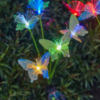 BUTTERFLYLIVA – Solar Butterfly Fiber Optic Garden Lights