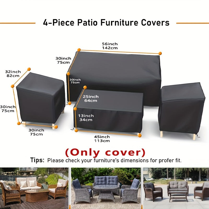 WEATHERVAULT – 4-Piece Patio Furniture Protection Collection