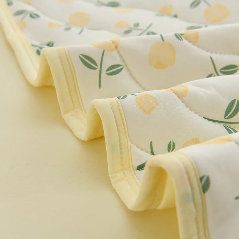 FLORABREEZE – Couverture estivale florale douce et respirante pour le confort
