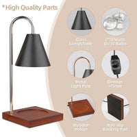 WARMELLE – Lampe chauffe-bougie avec minuterie pour des espaces de vie élégants