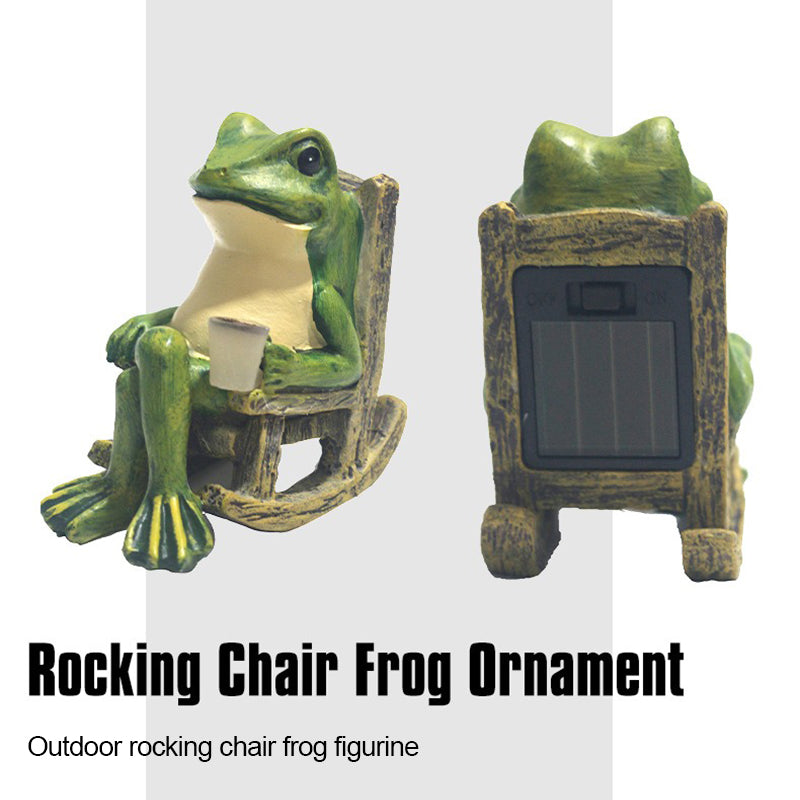 FROGLIVA – Lampe solaire grenouille pour décoration extérieure