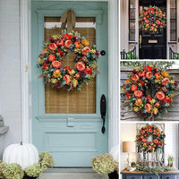 FALLWISP – Pumpkin Wreath for Charming Autumn Entryways