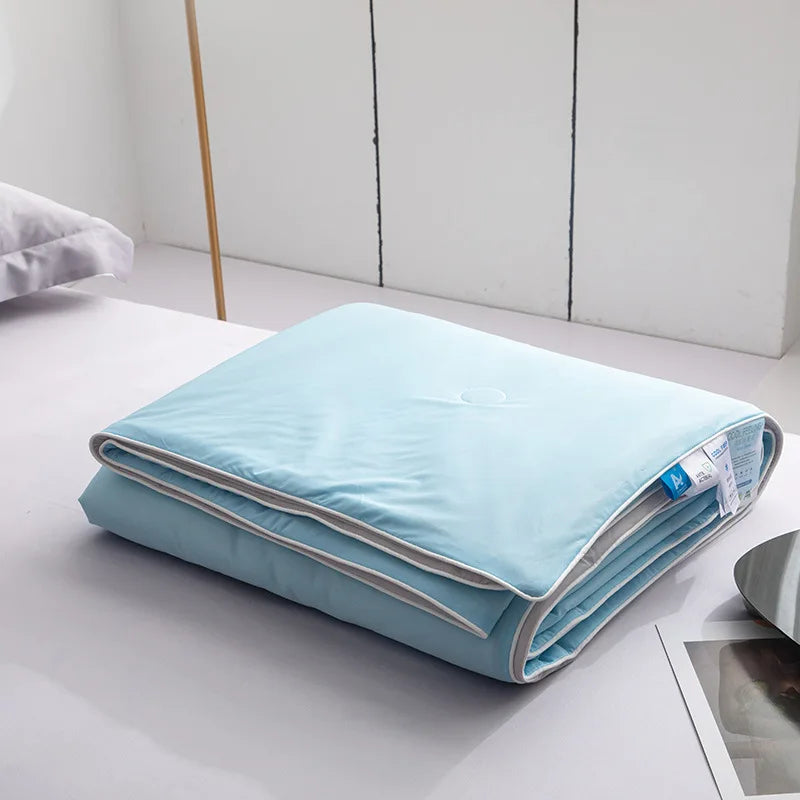 SILKCHILL – Couverture en soie glacée douce et respirante pour l’été