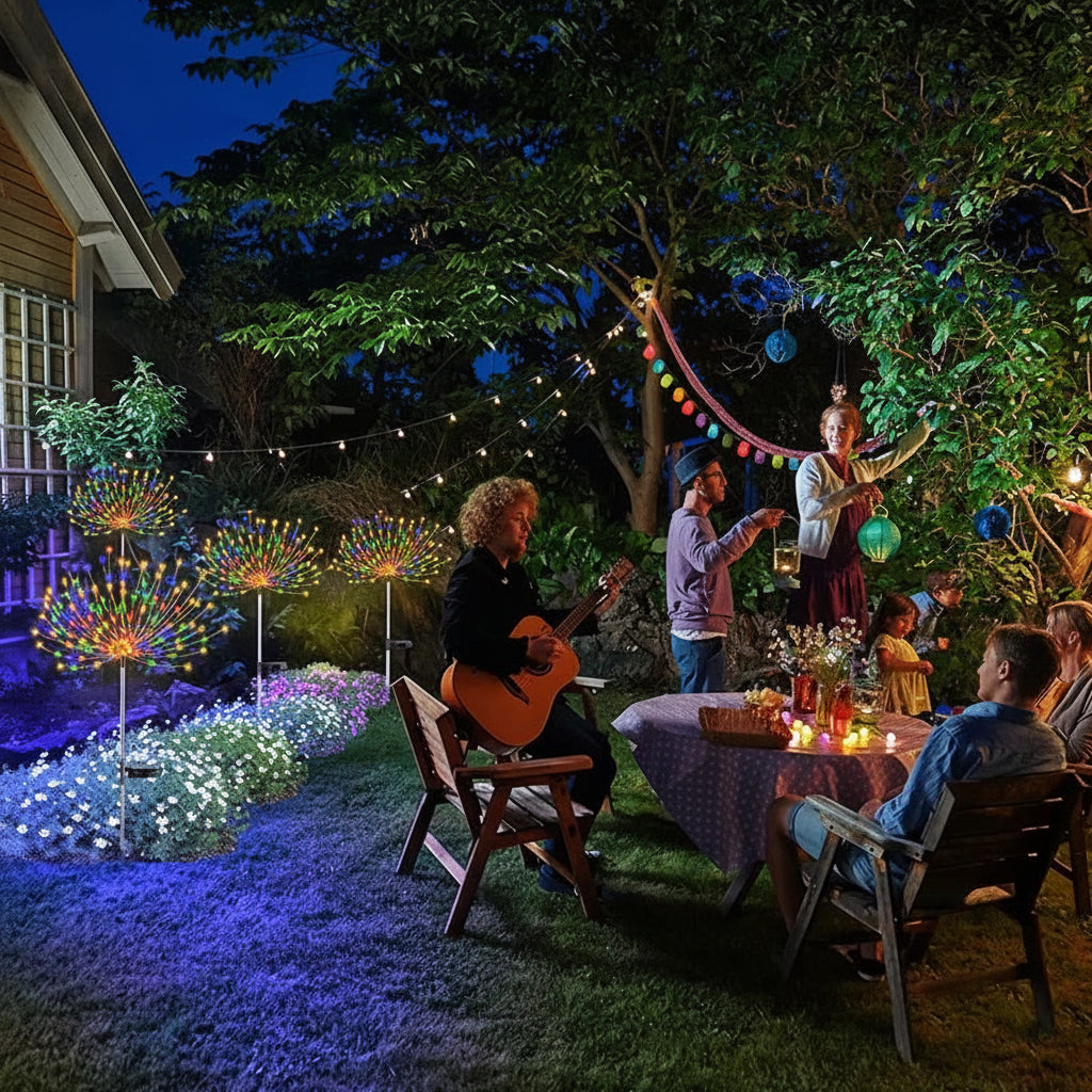SPARKFLOW – Guirlandes solaires d’extérieur pour patio et allées