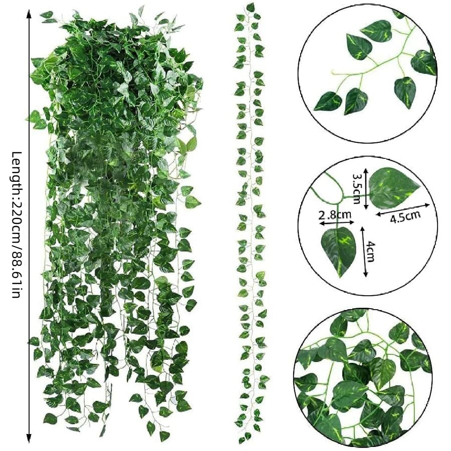 IVYNEST – Artificial Green Ivy Garland Hanging Vine Decor