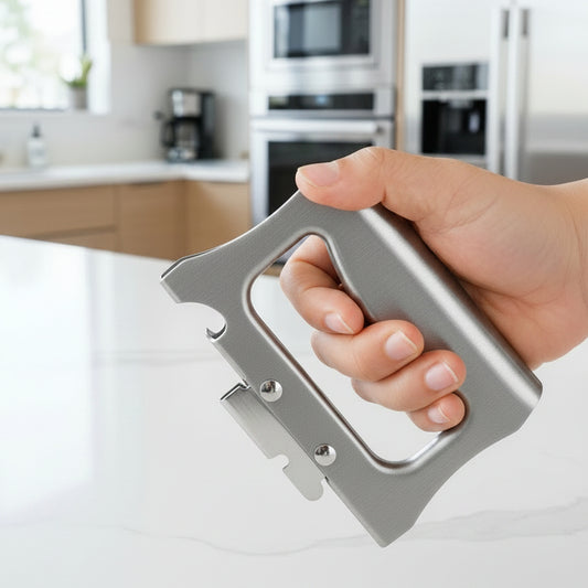 BOTTLEVAULT – Ouvre-bouteille compact en acier inoxydable