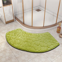 VELVOSTONE – Tapis de bain en velours 3D antidérapant à séchage rapide
