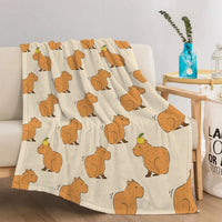 CAPYCHARM – Capybara Blanket for Playful Home Comfort