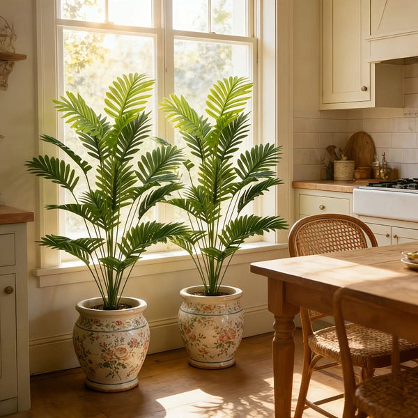 EVERPALM – Plante décorative fausse feuilles de palmier tropical