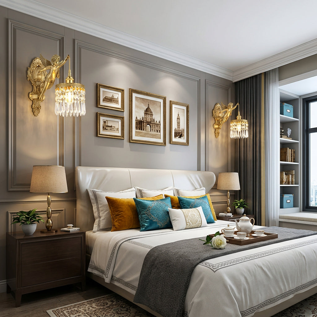 LUMICHERIX – Decorative Angel Wall Light for Timeless Home Elegance