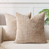 BAMVELORA – Bamboo-Textured Pillow Cover for Elegant Sofa Styling