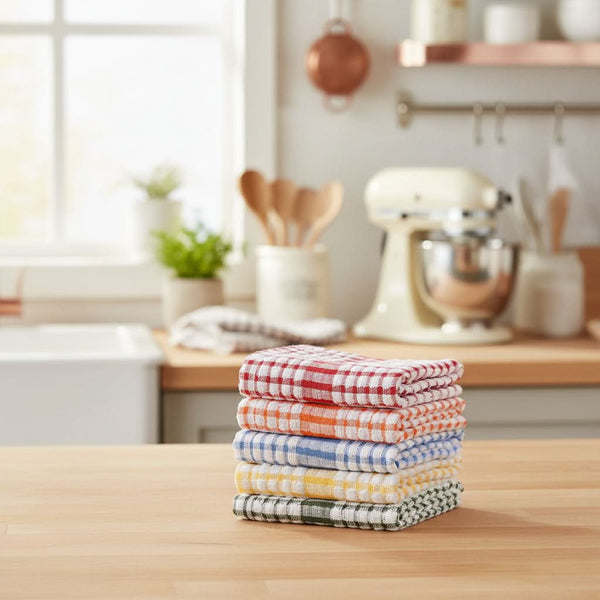 PLAIDCLEAN – Ensemble de chiffons de cuisine réutilisables doux et à séchage rapide