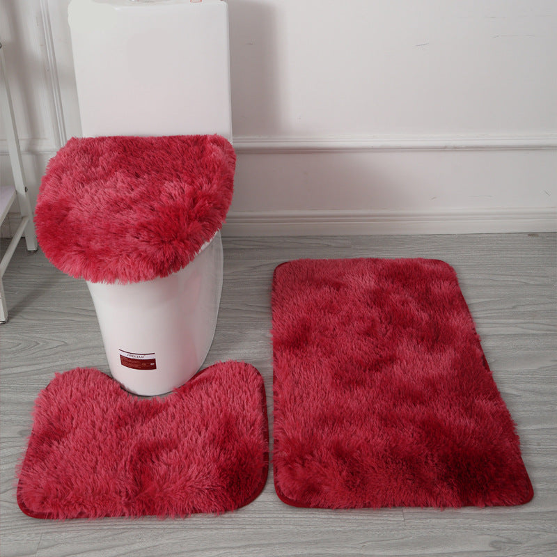SOFTLAVO – Ensemble housse de toilette et tapis de bain style élégant