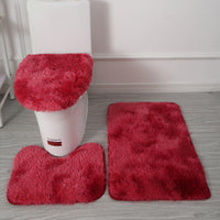 SOFTLAVO – Ensemble housse de toilette et tapis de bain style élégant