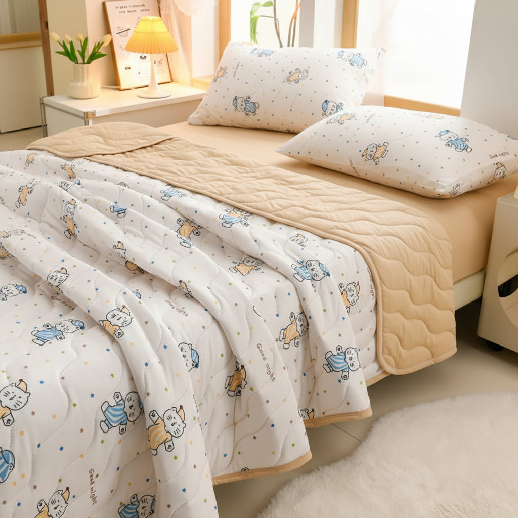 FLORABREEZE – Couverture estivale florale douce et respirante pour le confort