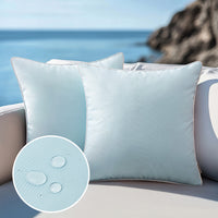 WHITELIVA – Housses de coussin décoratives pour patios et jardins