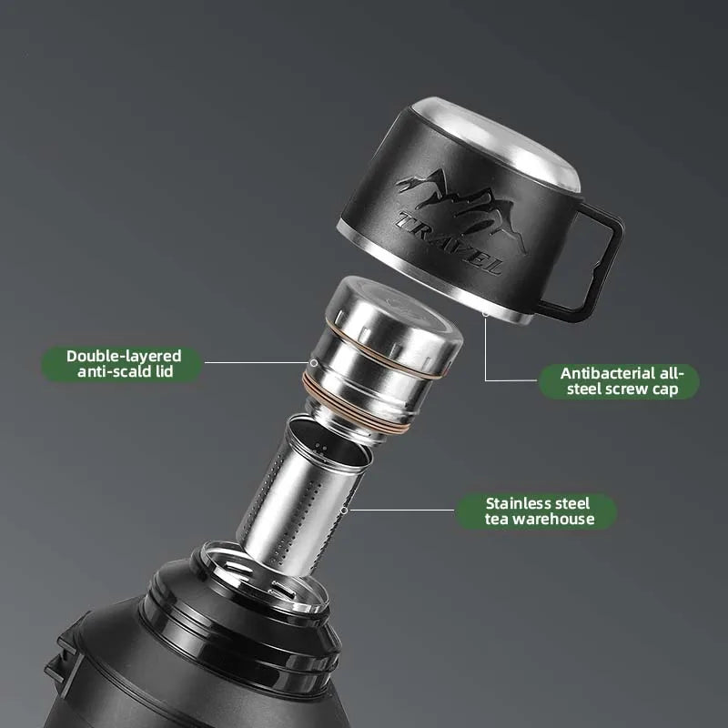 TRAVELTHERM – Cafetière isotherme pour aventures en plein air