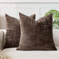 BAMVELORA – Bamboo-Textured Pillow Cover for Elegant Sofa Styling