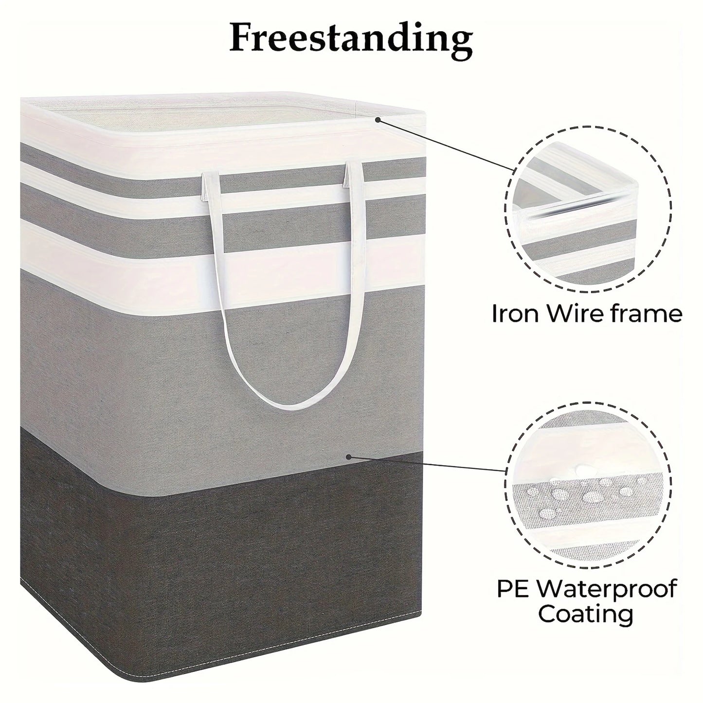 CARRYHAMPER – Large Laundry Basket with Comfortable Handles