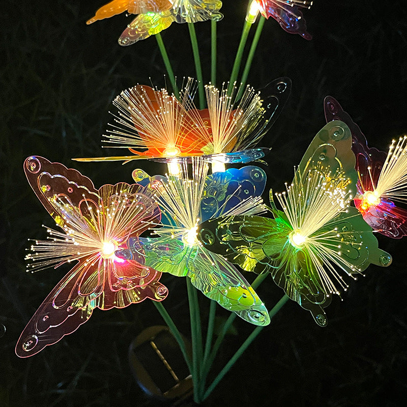 BUTTERFLYLIVA – Solar Butterfly Fiber Optic Garden Lights