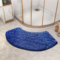 VELVOSTONE – Tapis de bain en velours 3D antidérapant à séchage rapide