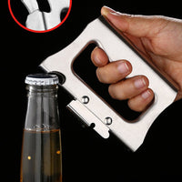 BOTTLEVAULT – Ouvre-bouteille compact en acier inoxydable