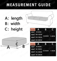 STRETCHFLOW – Thick Sofa Seat Cover Solid Color Comfort