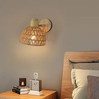 RATTANLIVA – Elegant Woven Wall Sconce for Cozy Interiors