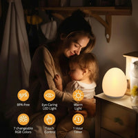 PRISMNEST – Rechargeable Night Light with Multicolor Glow