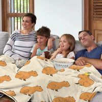 CAPYCHARM – Capybara Blanket for Playful Home Comfort