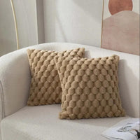 GRIDHAVEN – 3D Textured Pillowcase for Living Room Comfort