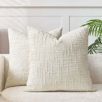 BAMVELORA – Bamboo-Textured Pillow Cover for Elegant Sofa Styling