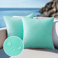WHITELIVA – Housses de coussin décoratives pour patios et jardins