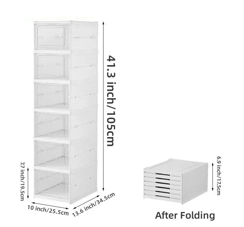 SHOECRATE – Transparent Shoe Organizer Cabinet Space Saver