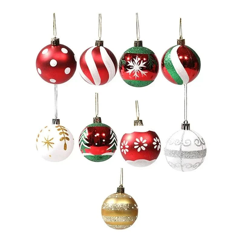 FLAKEORN – Christmas Table Baubles Set for Elegant Holiday Decor