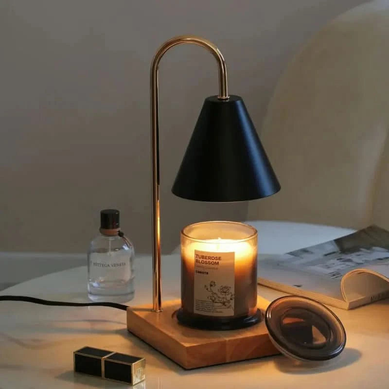 WARMELLE – Lampe chauffe-bougie avec minuterie pour des espaces de vie élégants